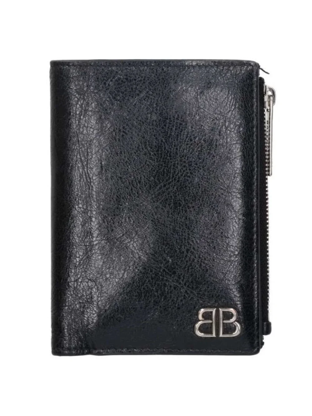 Balenciaga Monaco Leather Compact Bifold Wallet